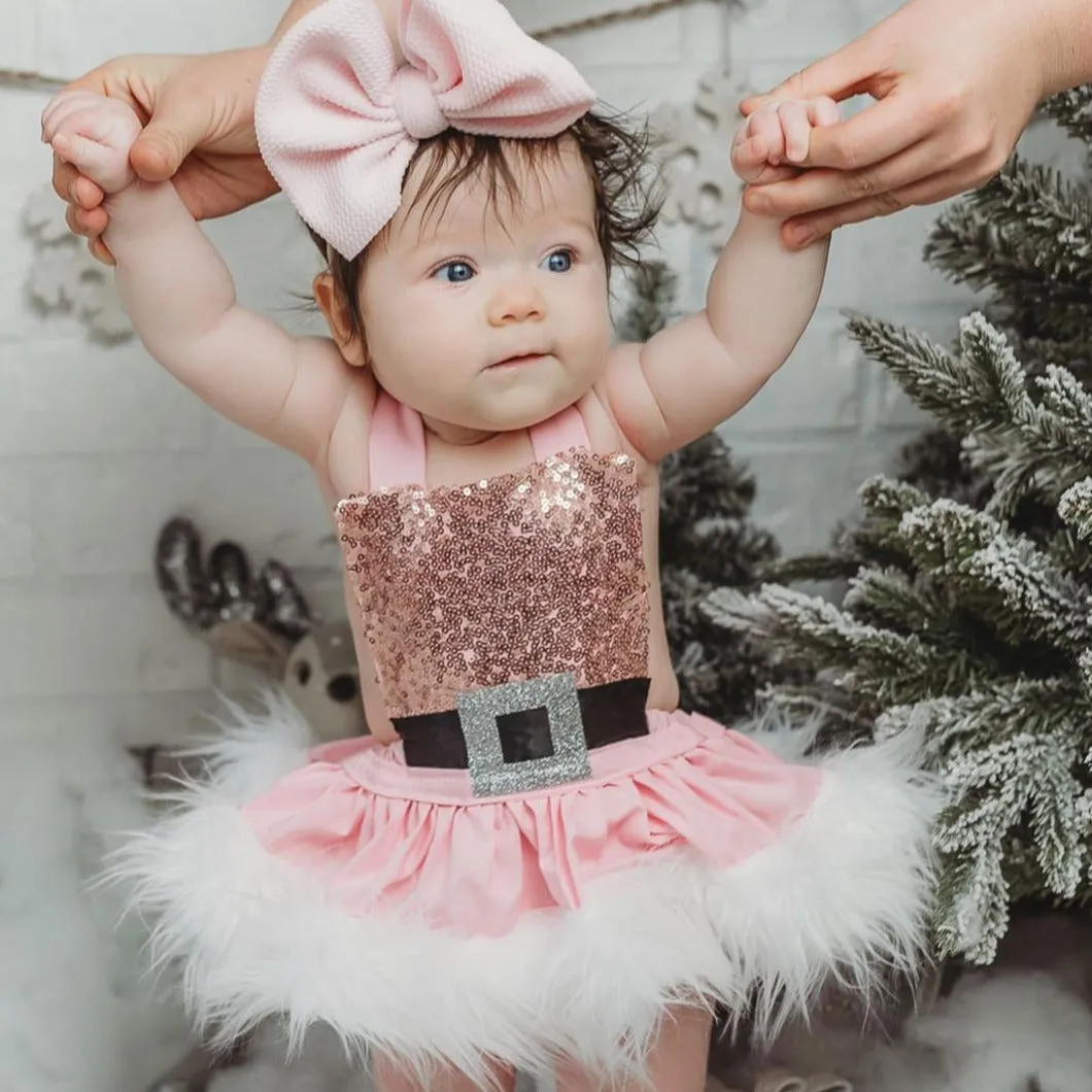 (0-3m)Baby Christmas Romper Skirt