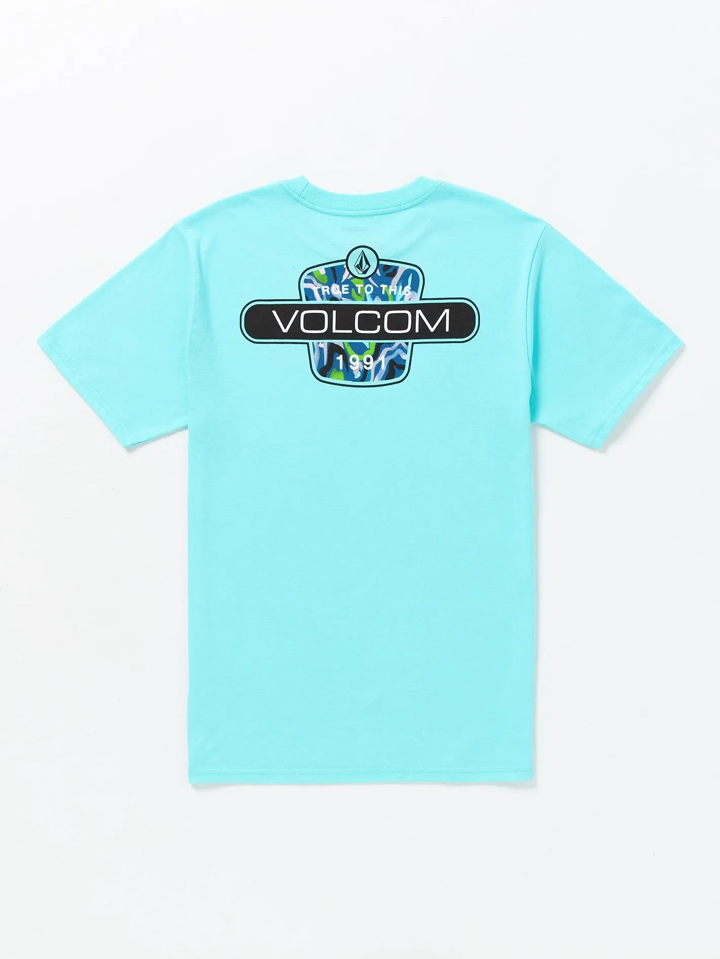 Back Fill Short Sleeve Tee - Crete Blue