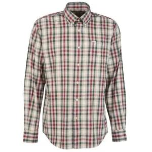 Barbour Darley Mens Corduroy Regular Fit Tattersall Shirt - Sandstone