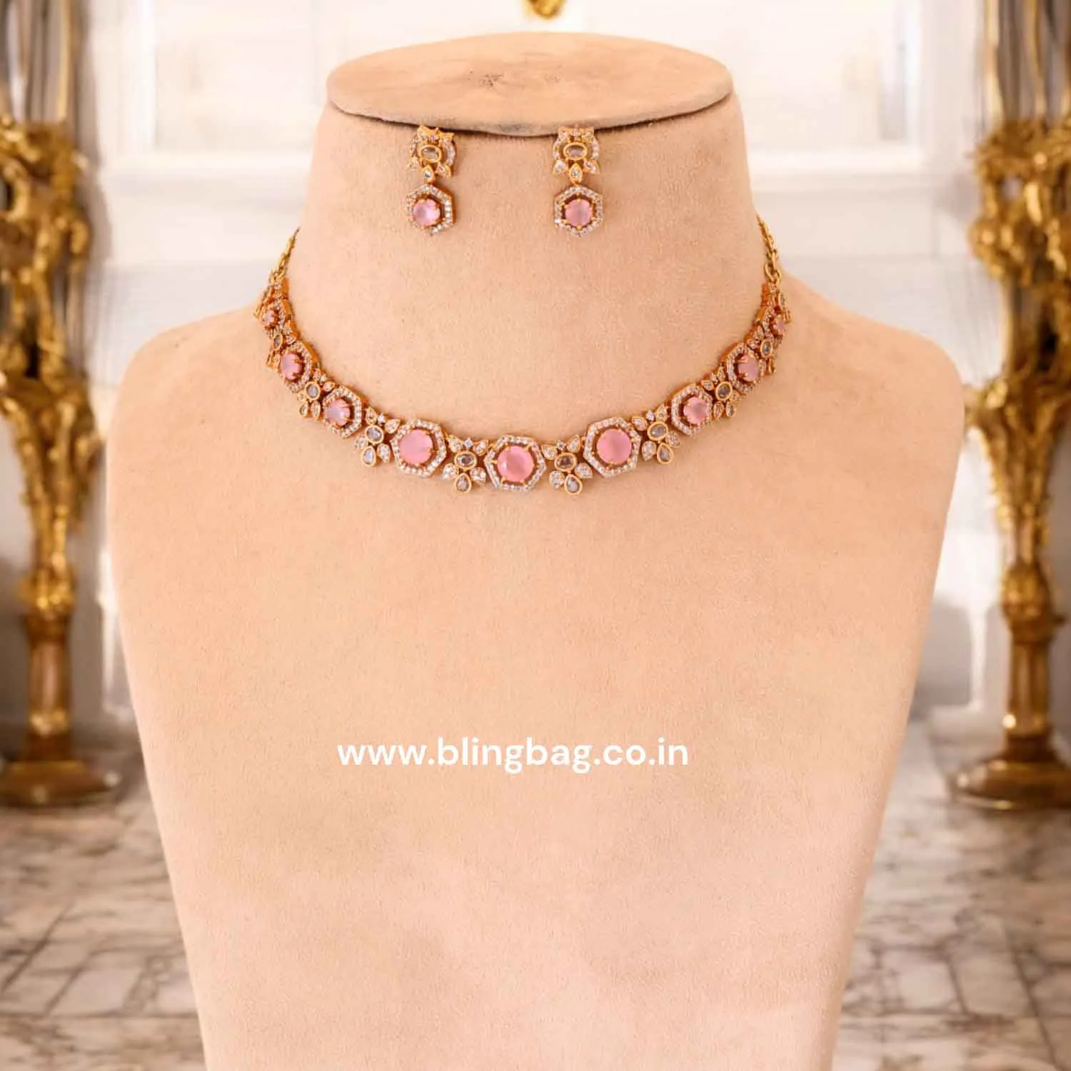 Blush Zariah Victorian Jewellery Set - New Arrival