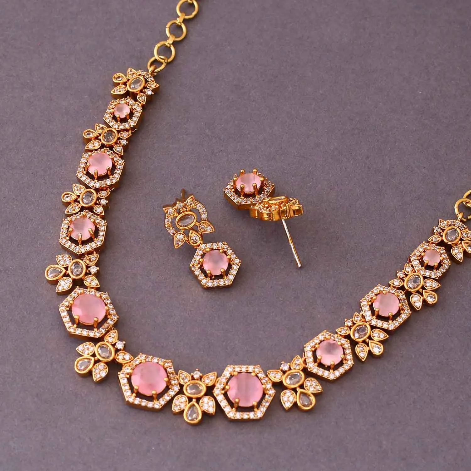 Blush Zariah Victorian Jewellery Set - New Arrival