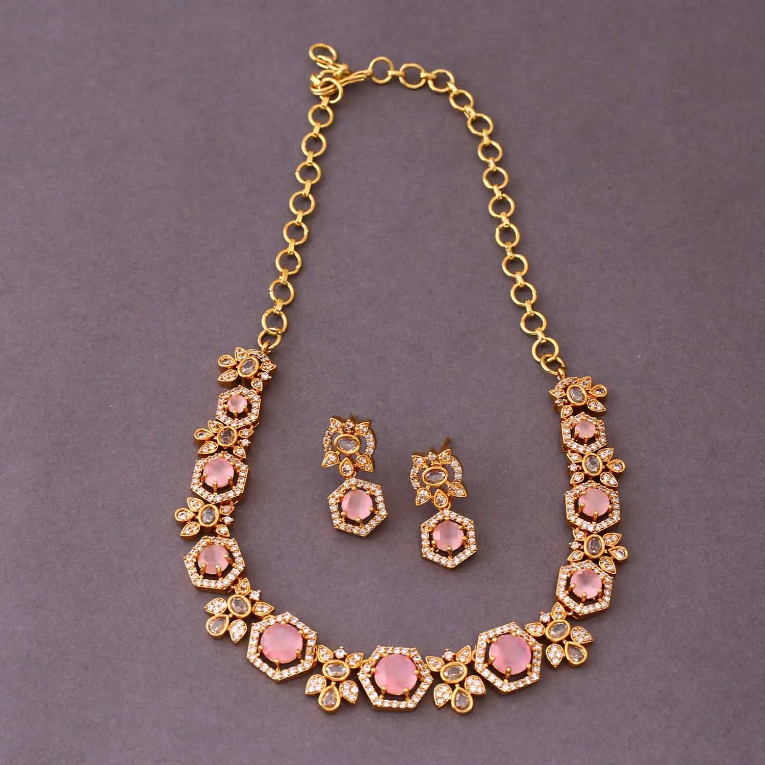 Blush Zariah Victorian Jewellery Set - New Arrival