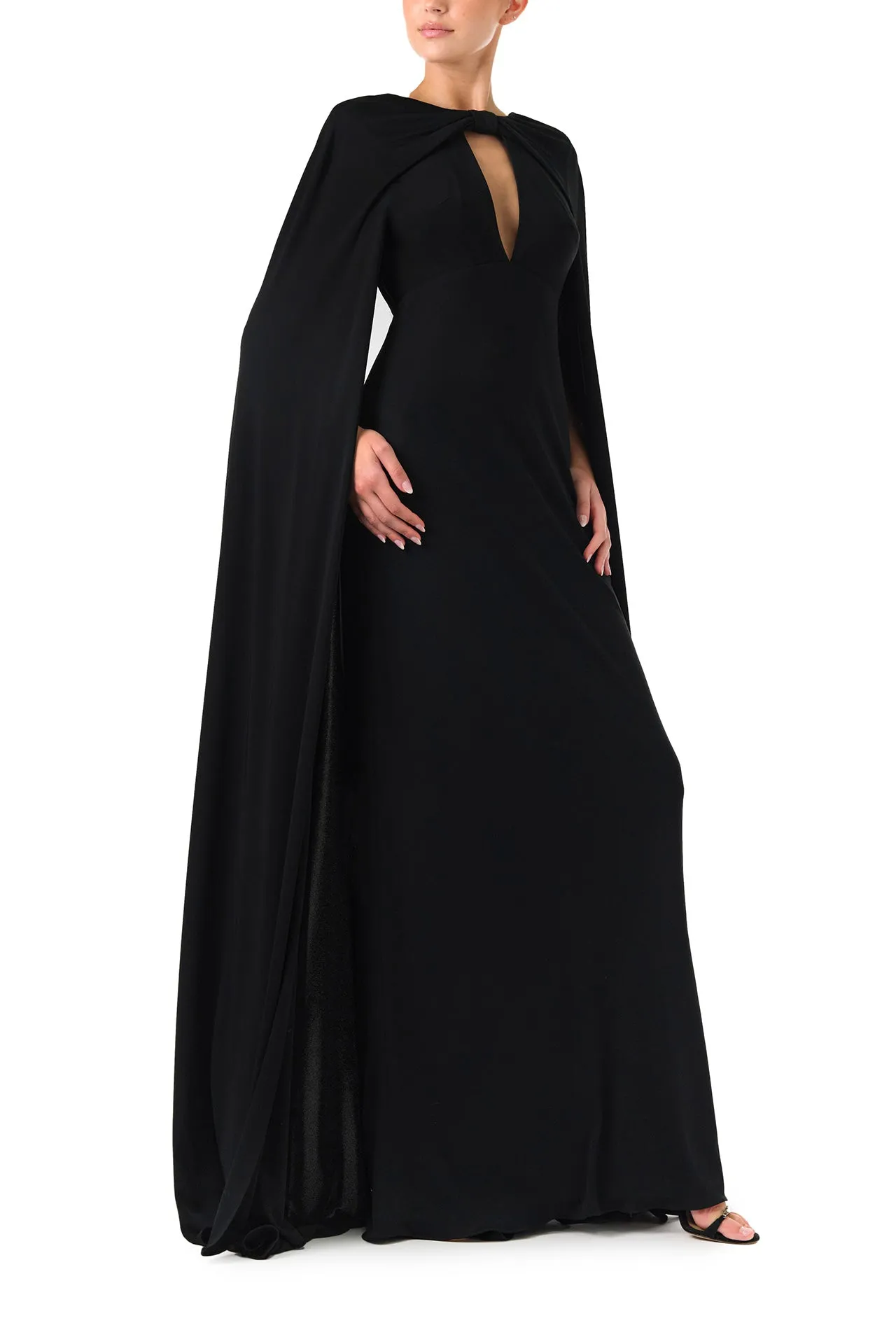 Cape Sleeve Gown