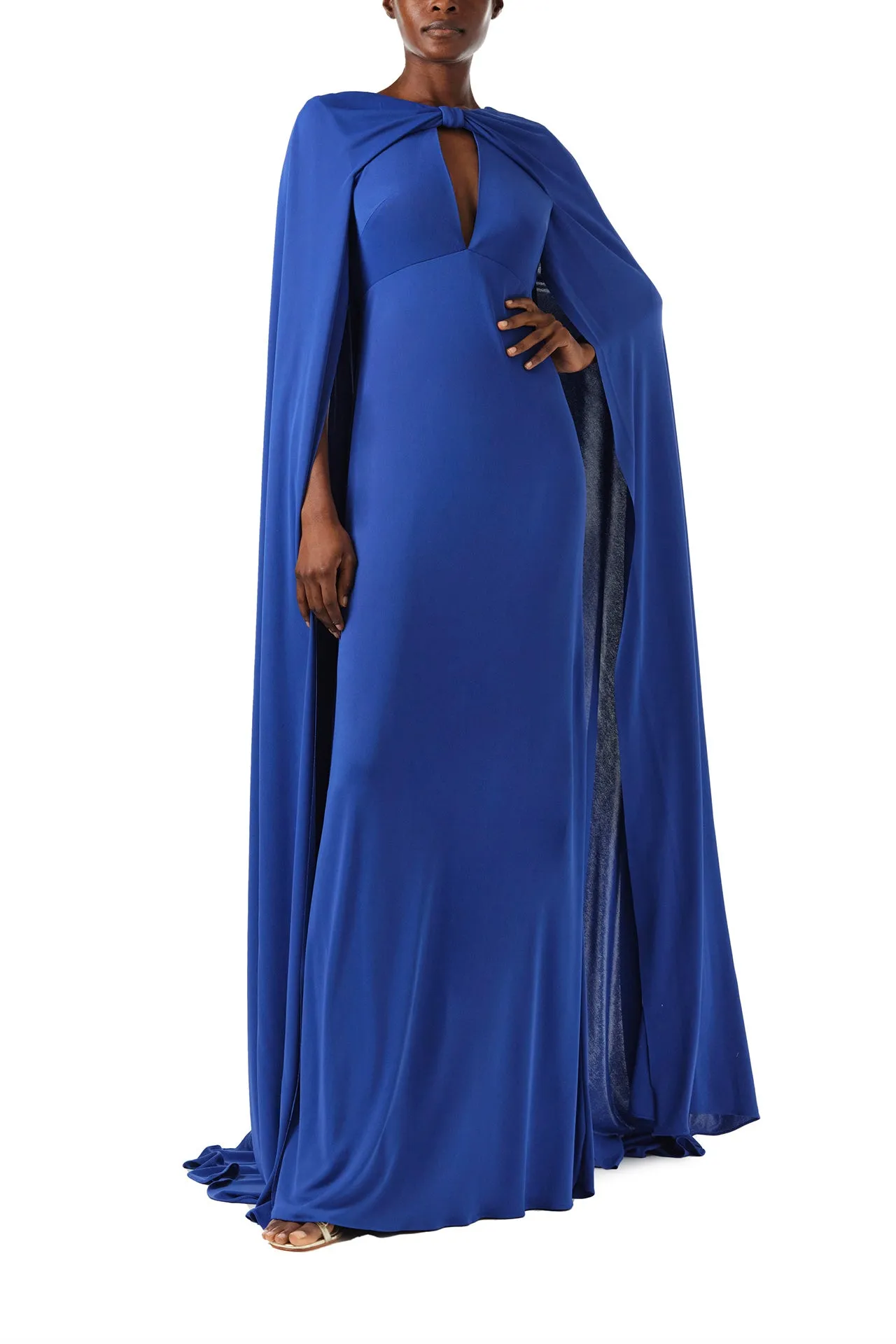 Cape Sleeve Gown