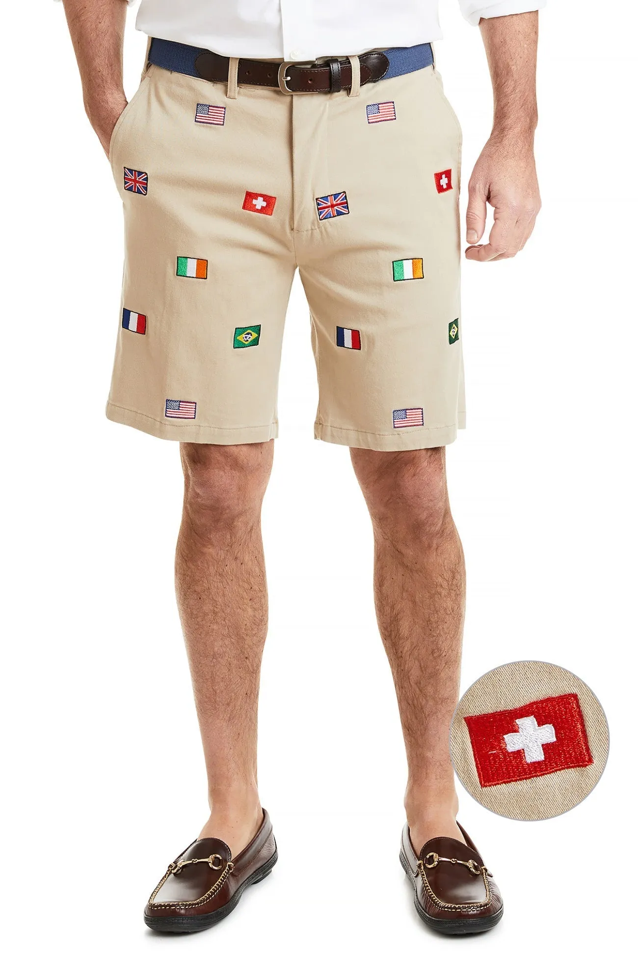 Cisco Short Stretch Twill Khaki with World Cup