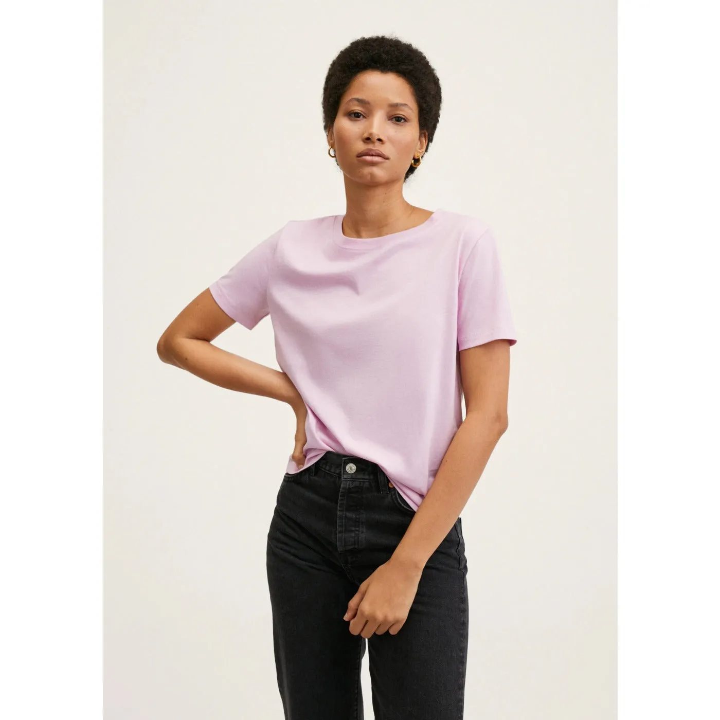 MNG Lilac Cotton Tshirt