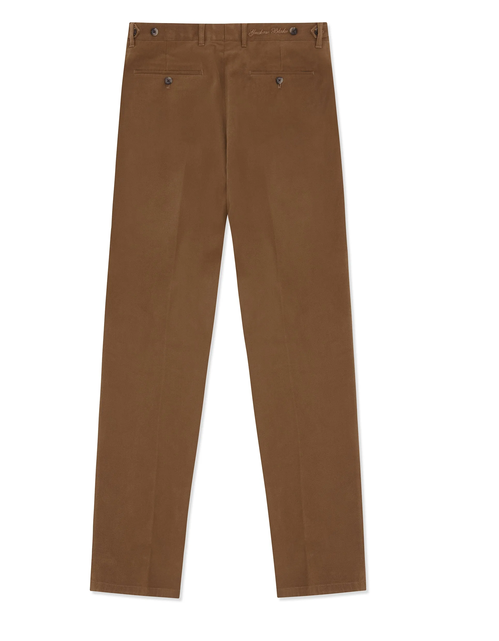 Olive Cotton Stretch Chino