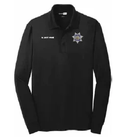 Paso Robles Police Dept. Unisex Long Sleeve Polo - EMB