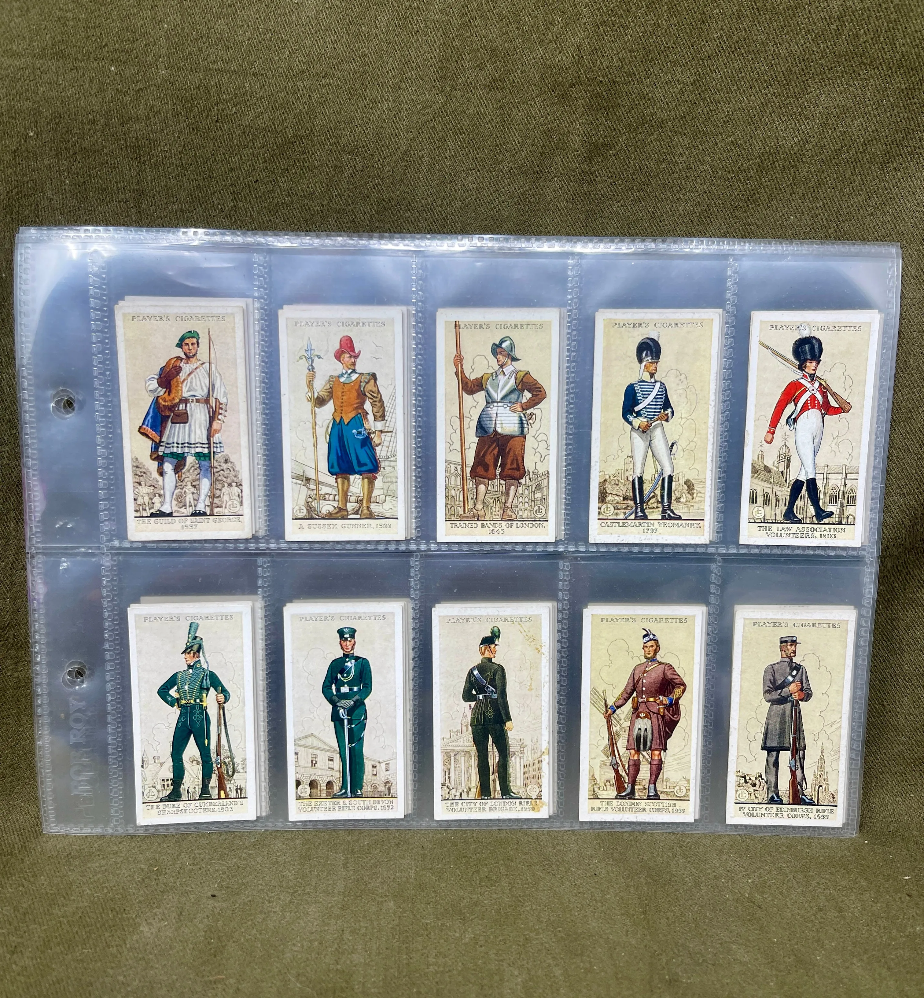 "John Player & Sons Uniforms of the Territorial Army Cigarette Cards – Collectible Military Memorabilia"