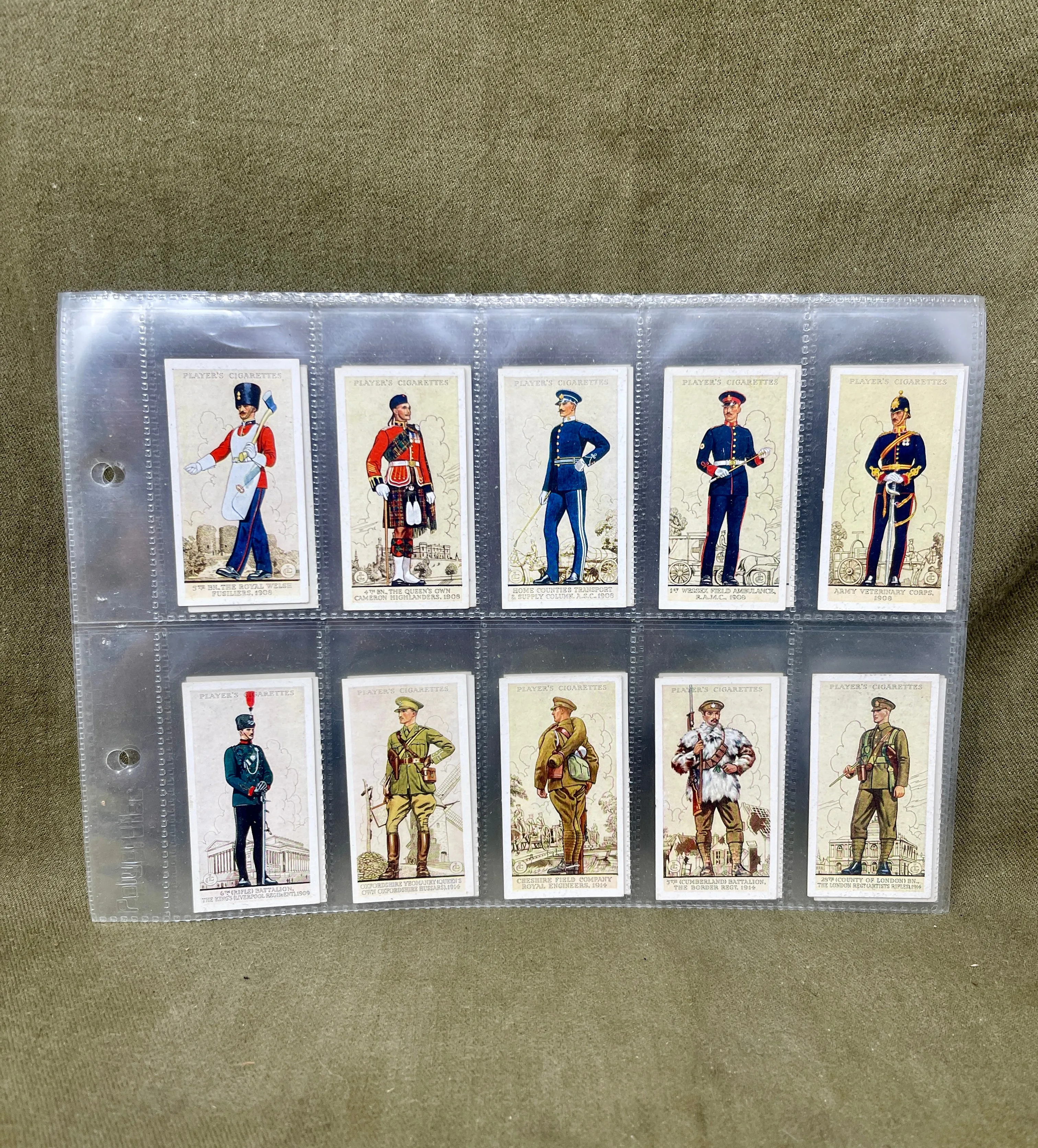 "John Player & Sons Uniforms of the Territorial Army Cigarette Cards – Collectible Military Memorabilia"